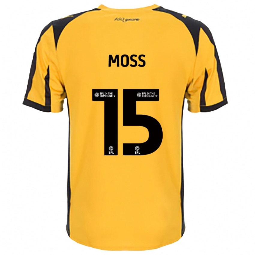 גברים Lucy Moss #15 כתום שחור הרחק ג'רזי 2025/26 חולצה קצרה