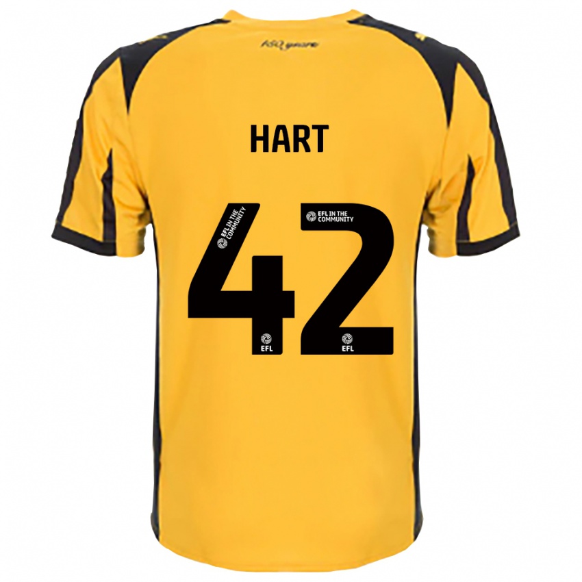 גברים סם הארט #42 כתום שחור הרחק ג'רזי 2025/26 חולצה קצרה