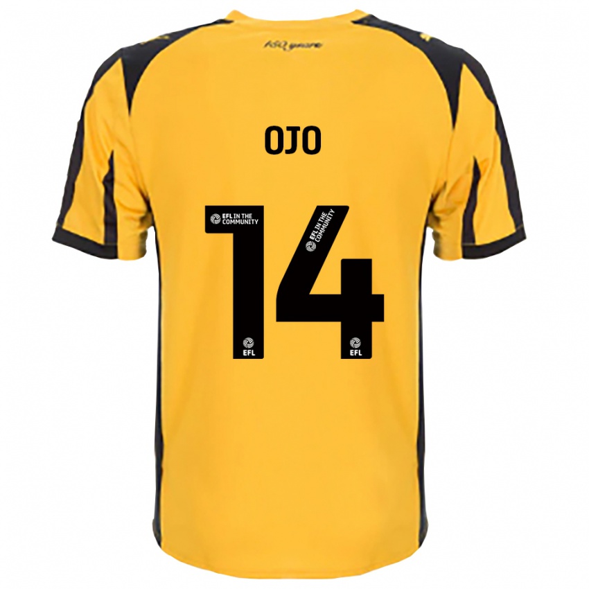 גברים פאנסו אוג'ו #14 כתום שחור הרחק ג'רזי 2025/26 חולצה קצרה