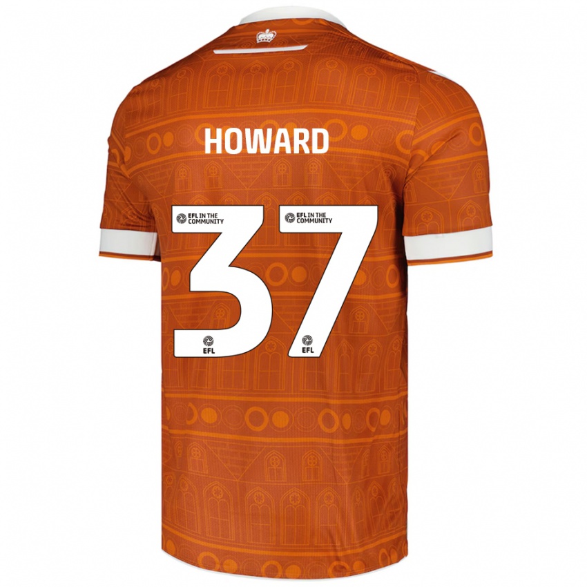 גברים Luke Howard #37 כתום לבן הרחק ג'רזי 2025/26 חולצה קצרה
