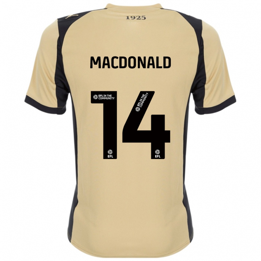 גברים אלכס מקדונלד #14 זהב שחור הרחק ג'רזי 2025/26 חולצה קצרה