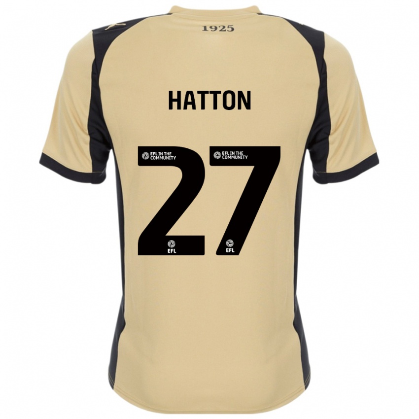 גברים בן האטון #27 זהב שחור הרחק ג'רזי 2025/26 חולצה קצרה