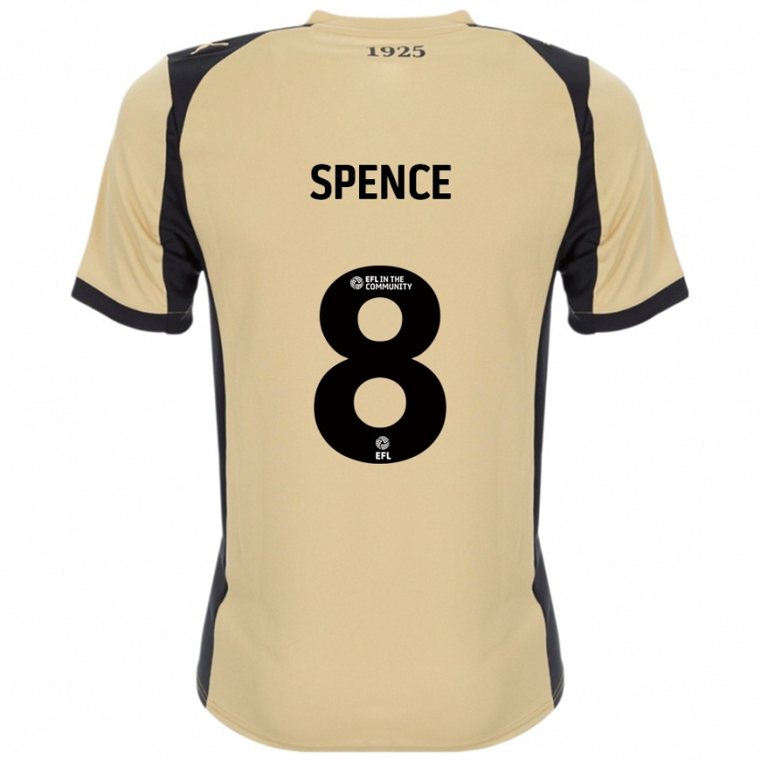 גברים קיאן ספנס #8 זהב שחור הרחק ג'רזי 2025/26 חולצה קצרה