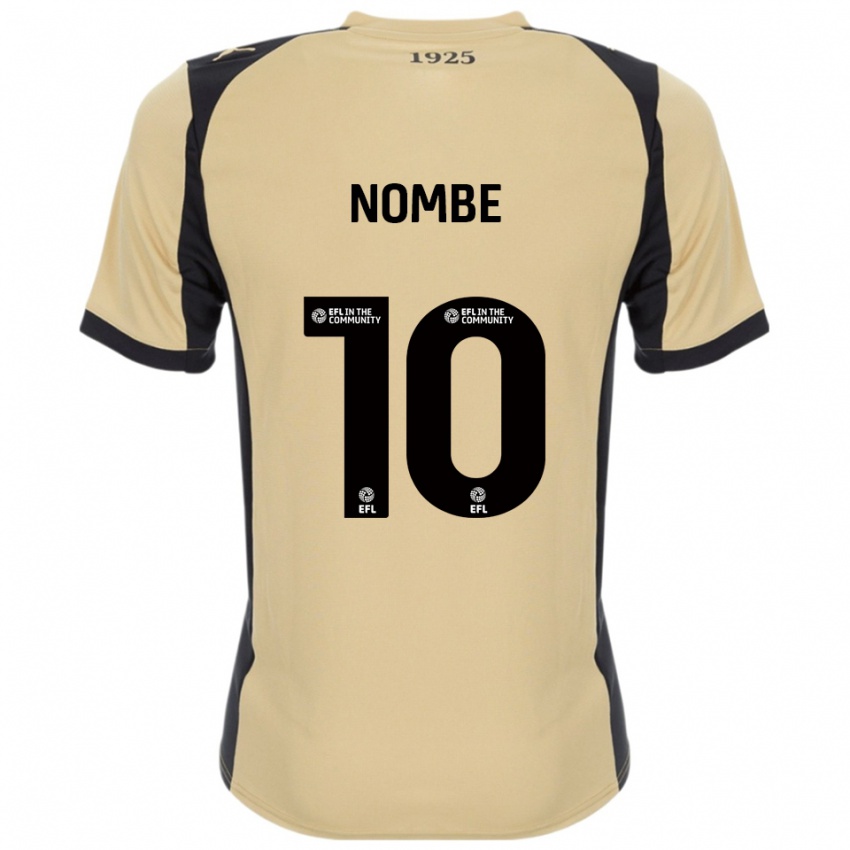 גברים Sam Nombe #10 זהב שחור הרחק ג'רזי 2025/26 חולצה קצרה