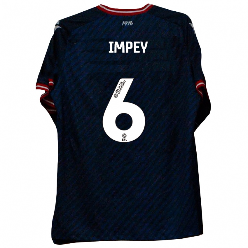 גברים פרנקי אימפיי #6 כחול נייבי אדום הרחק ג'רזי 2025/26 חולצה קצרה