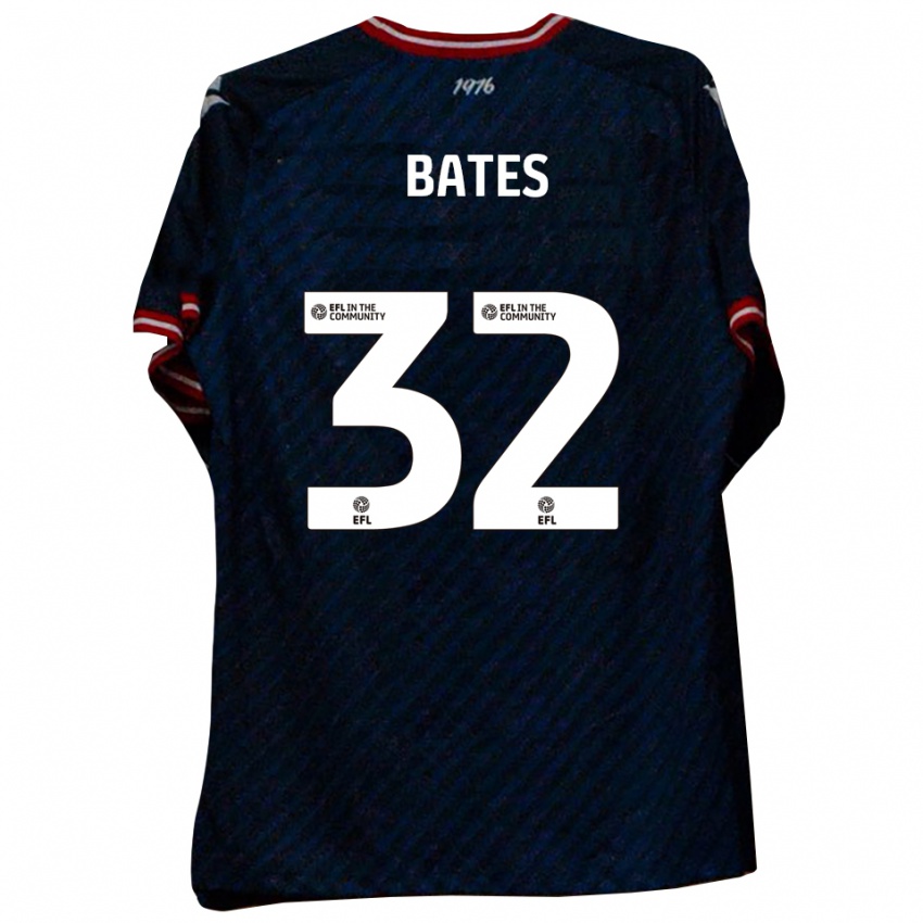 גברים Ellis Bates #32 כחול נייבי אדום הרחק ג'רזי 2025/26 חולצה קצרה