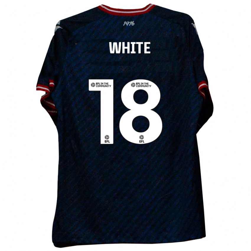 גברים הארווי וייט #18 כחול נייבי אדום הרחק ג'רזי 2025/26 חולצה קצרה