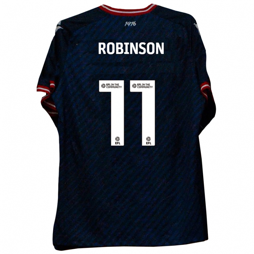 גברים Alfie Robinson #11 כחול נייבי אדום הרחק ג'רזי 2025/26 חולצה קצרה