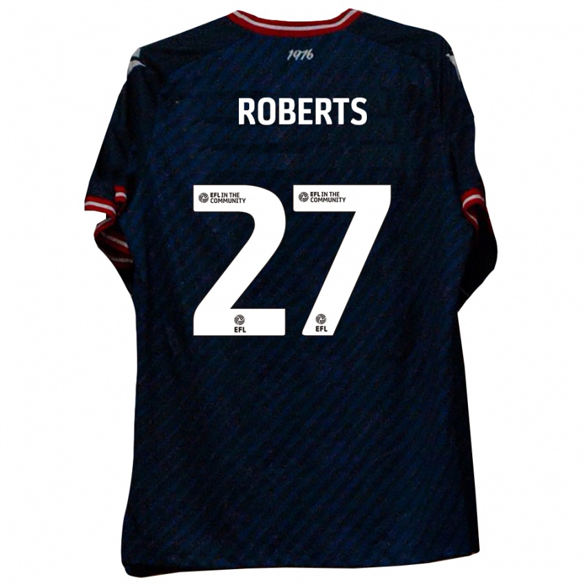 גברים Mathaeus Roberts #27 כחול נייבי אדום הרחק ג'רזי 2025/26 חולצה קצרה גברים Mathaeus Roberts #27 כחול נייבי אדום הרחק ג'רזי 2025/26 חולצה קצרה