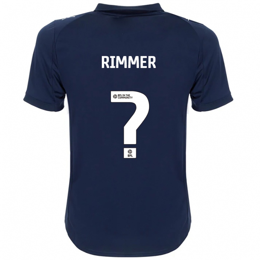 גברים Harry Rimmer #0 כחול נייבי לבן הרחק ג'רזי 2025/26 חולצה קצרה
