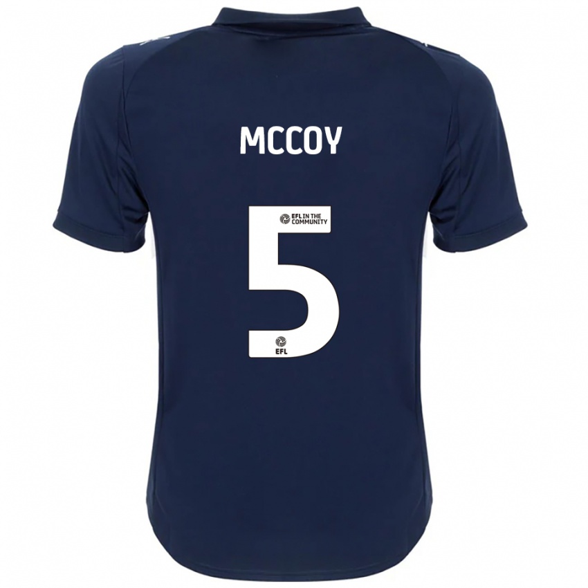 גברים Libby Mccoy #5 כחול נייבי לבן הרחק ג'רזי 2025/26 חולצה קצרה