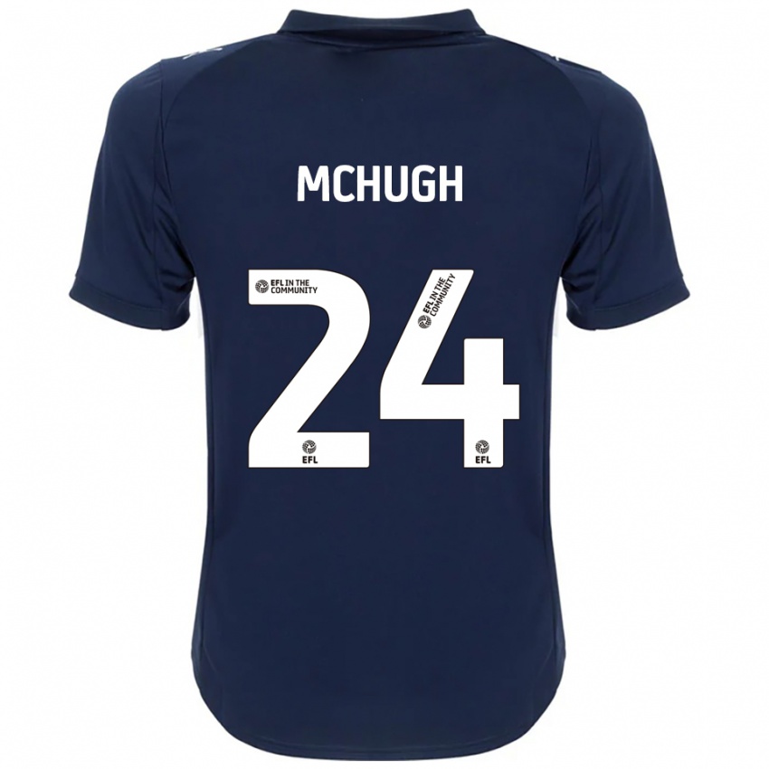 גברים הארי מקיו #24 כחול נייבי לבן הרחק ג'רזי 2025/26 חולצה קצרה