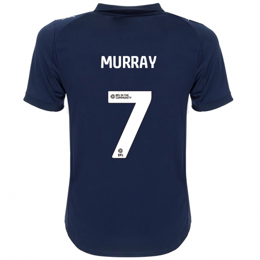 גברים פרייזר מוראי #7 כחול נייבי לבן הרחק ג'רזי 2025/26 חולצה קצרה