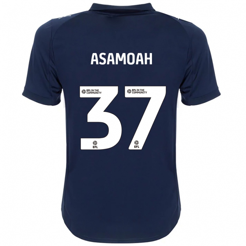 גברים Maleace Asamoah #37 כחול נייבי לבן הרחק ג'רזי 2025/26 חולצה קצרה