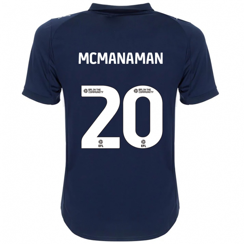 גברים קאלום מקמנמן #20 כחול נייבי לבן הרחק ג'רזי 2025/26 חולצה קצרה