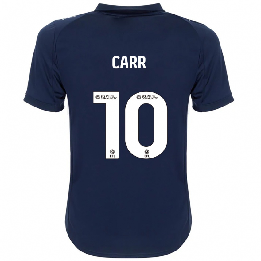 גברים Grace Carr #10 כחול נייבי לבן הרחק ג'רזי 2025/26 חולצה קצרה