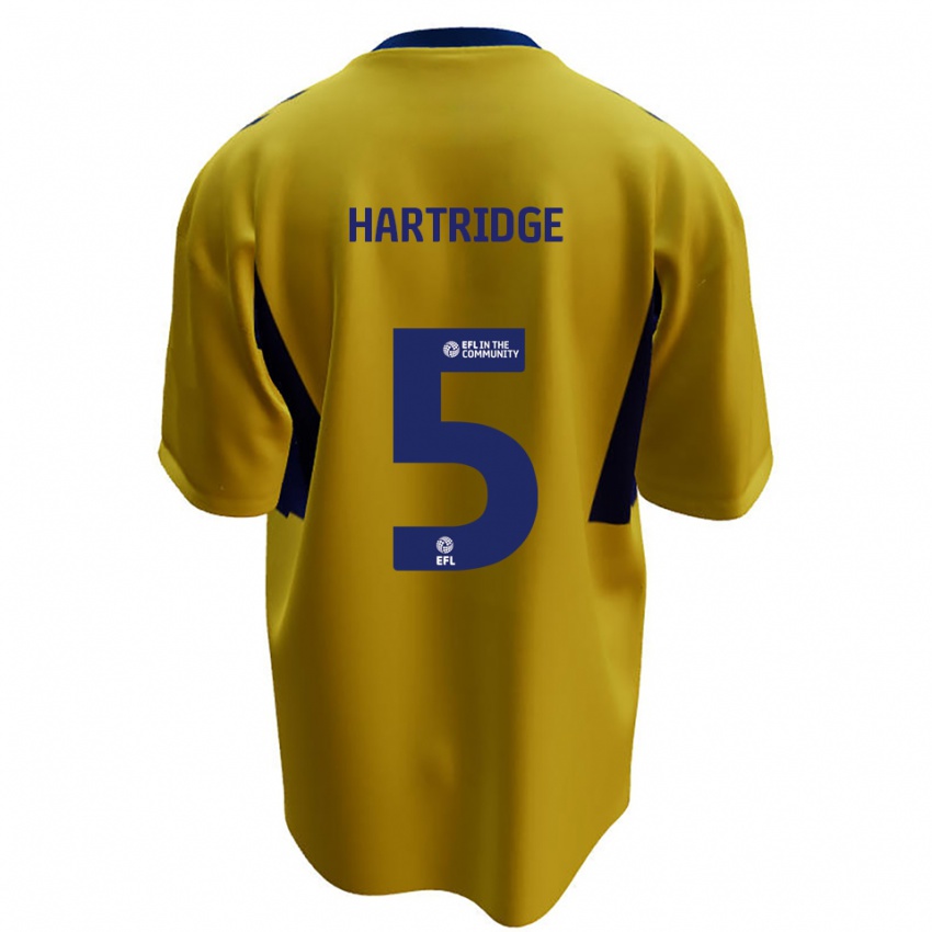 גברים אלכס הארטרידג' #5 צהוב כחול הרחק ג'רזי 2025/26 חולצה קצרה