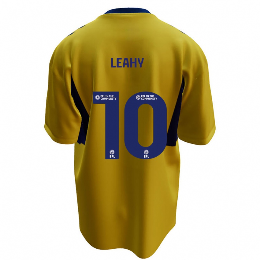 גברים לוק לייהי #10 צהוב כחול הרחק ג'רזי 2025/26 חולצה קצרה