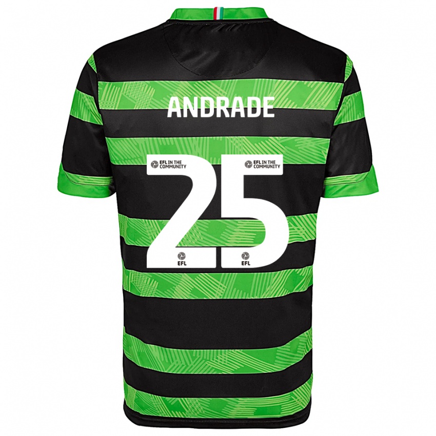 גברים Maria Andrade #25 שחור ירוק הרחק ג'רזי 2025/26 חולצה קצרה