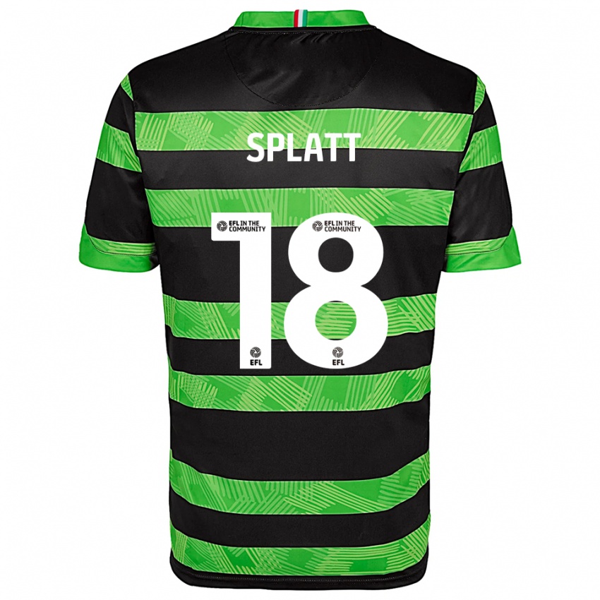 גברים דלאנו מקוי-ספלאט #18 שחור ירוק הרחק ג'רזי 2025/26 חולצה קצרה