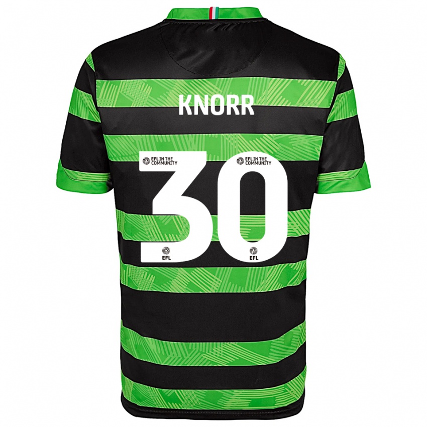 גברים Dior Knorr #30 שחור ירוק הרחק ג'רזי 2025/26 חולצה קצרה