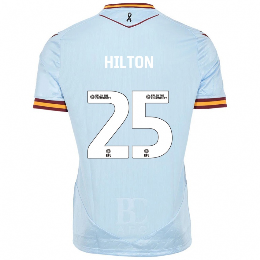 גברים ג׳ו הילטון #25 תכלת הרחק ג'רזי 2025/26 חולצה קצרה