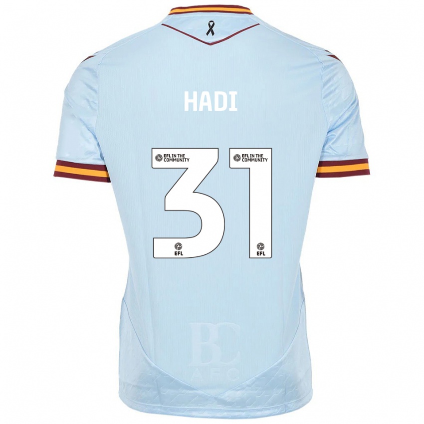 גברים זכריה האזים האדי #31 תכלת הרחק ג'רזי 2025/26 חולצה קצרה