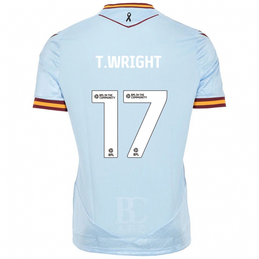 גברים טיריק רייט #17 תכלת הרחק ג'רזי 2025/26 חולצה קצרה