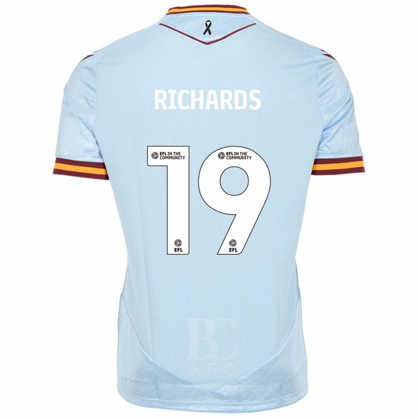 גברים לואיס ריצ׳רדס #19 תכלת הרחק ג'רזי 2025/26 חולצה קצרה