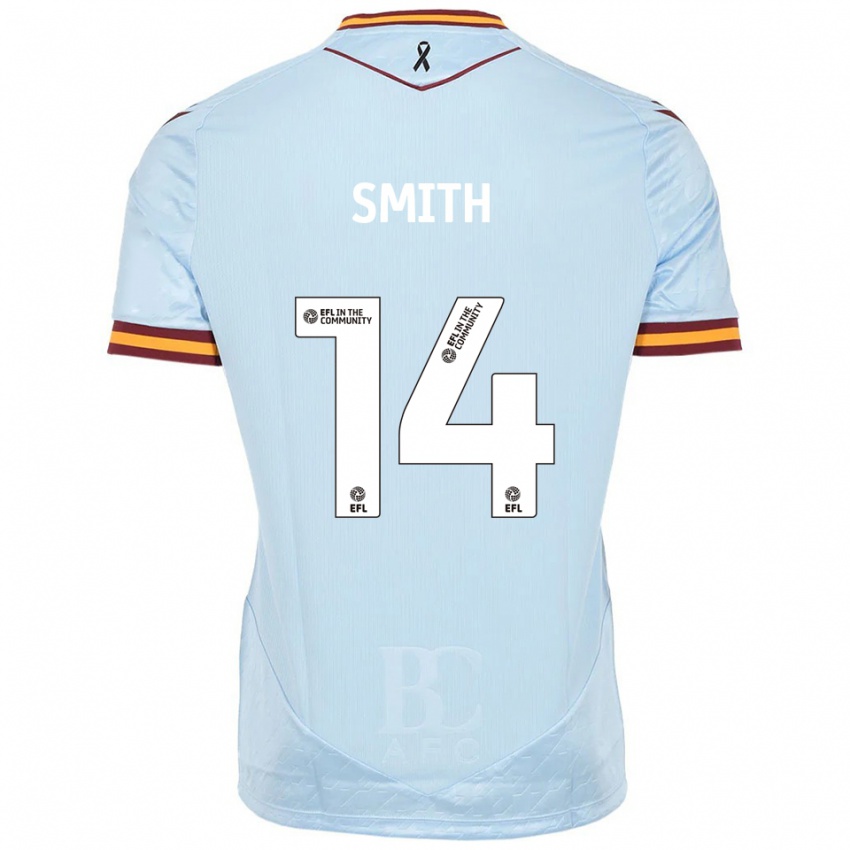 גברים Tyler Smith #14 תכלת הרחק ג'רזי 2025/26 חולצה קצרה