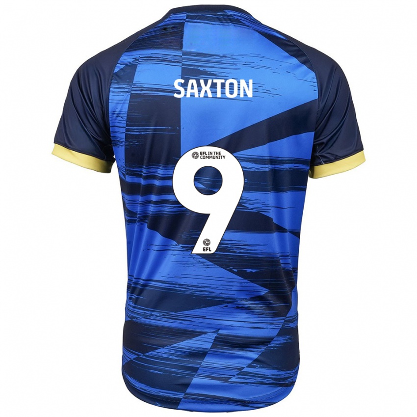 גברים Jasmine Saxton #9 כחול נייבי הרחק ג'רזי 2025/26 חולצה קצרה