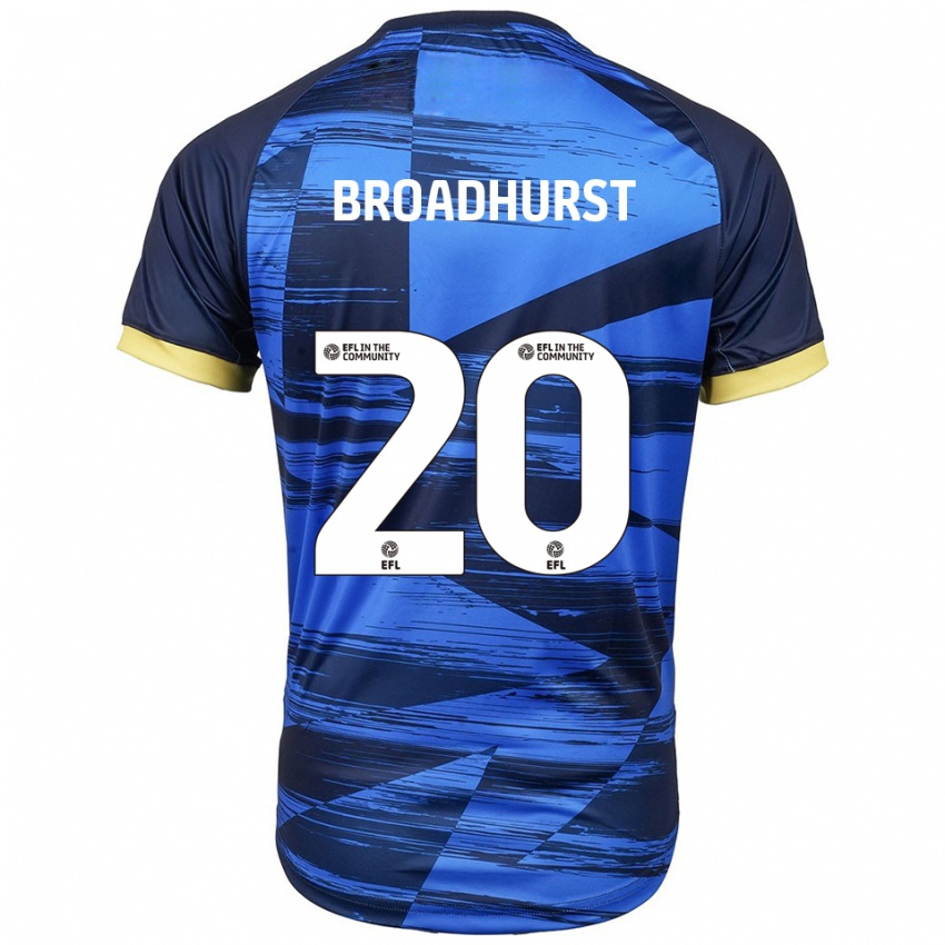 גברים Lilli-Mae Broadhurst #20 כחול נייבי הרחק ג'רזי 2025/26 חולצה קצרה
