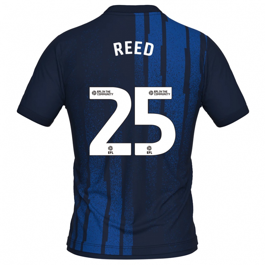 גברים Louis Reed #25 כחול נייבי לבן הרחק ג'רזי 2025/26 חולצה קצרה