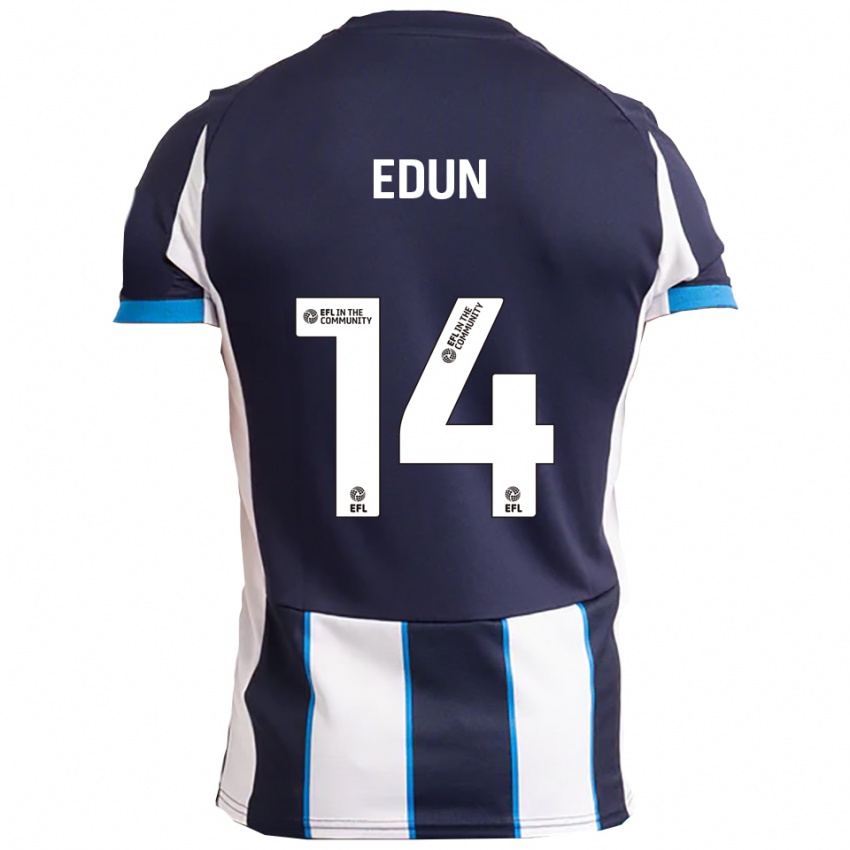 גברים טאיו אדון #14 לבן כחול נייבי הרחק ג'רזי 2025/26 חולצה קצרה