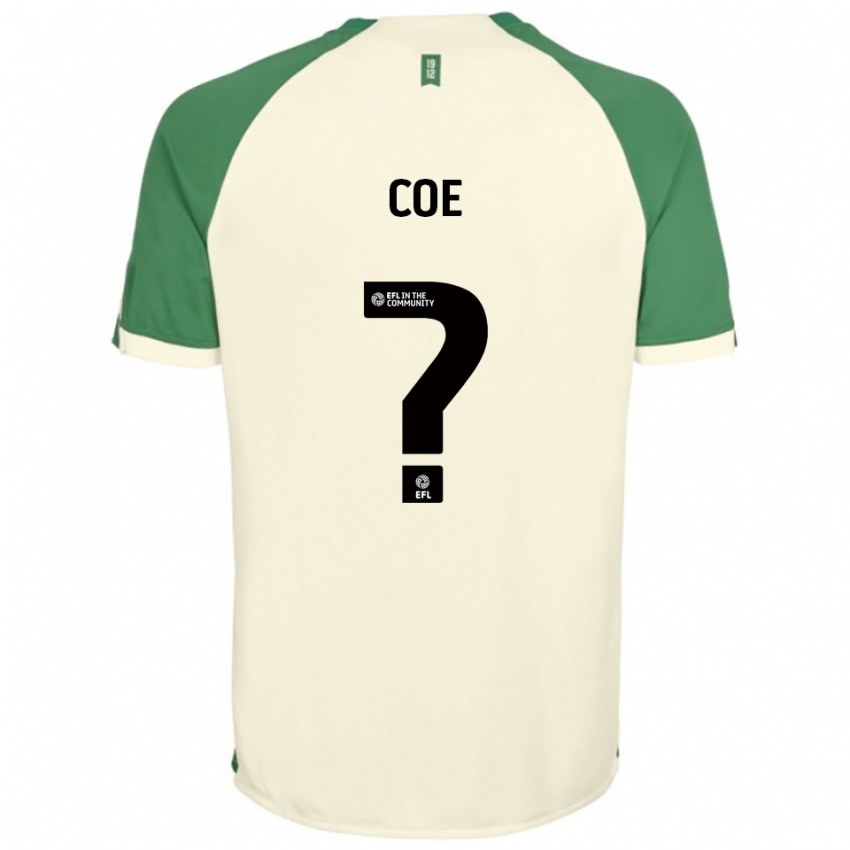 גברים Natasha Coe #0 לבן שמנת ירוק הרחק ג'רזי 2025/26 חולצה קצרה