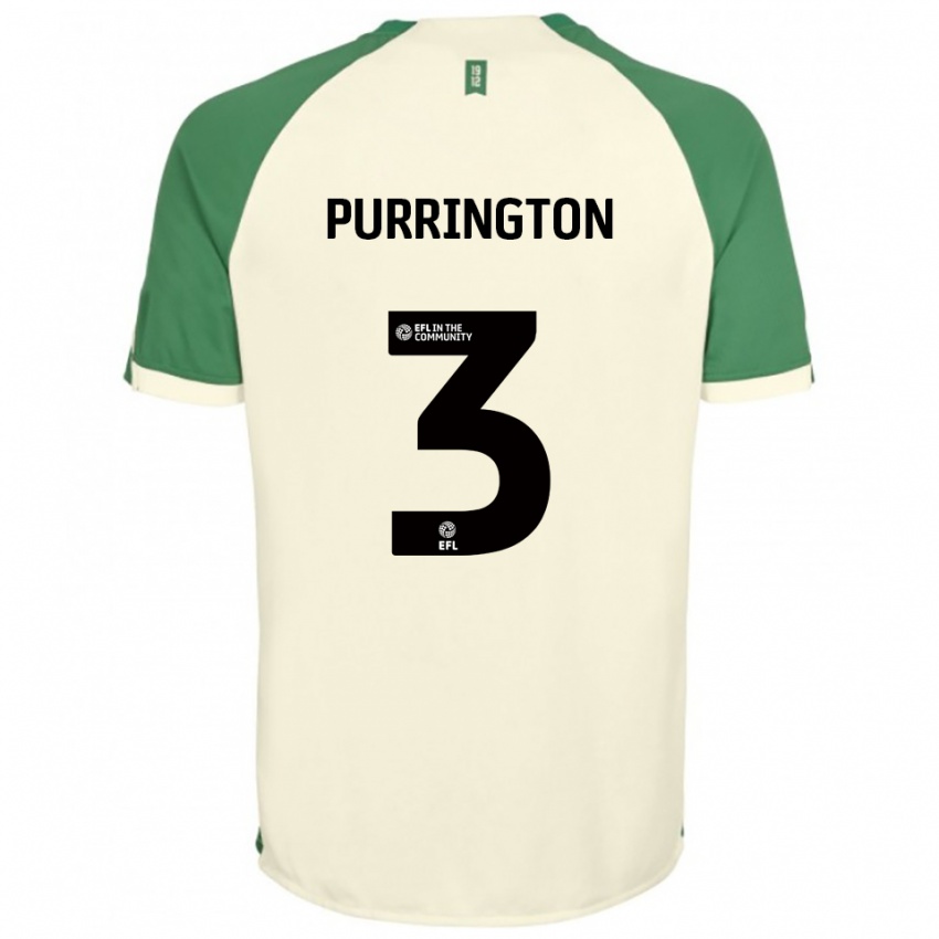 גברים בן פרינגטון #3 לבן שמנת ירוק הרחק ג'רזי 2025/26 חולצה קצרה