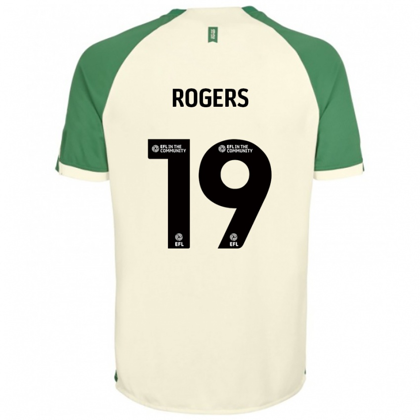 גברים Beatrice Rogers #19 לבן שמנת ירוק הרחק ג'רזי 2025/26 חולצה קצרה