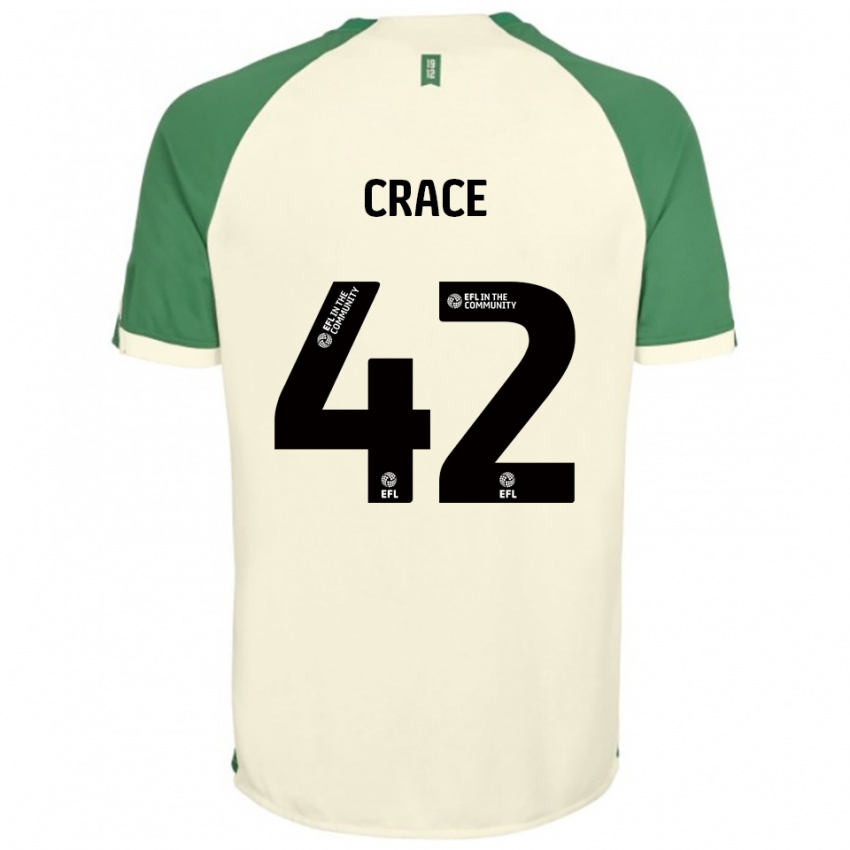 גברים Dempsey Crace #42 לבן שמנת ירוק הרחק ג'רזי 2025/26 חולצה קצרה