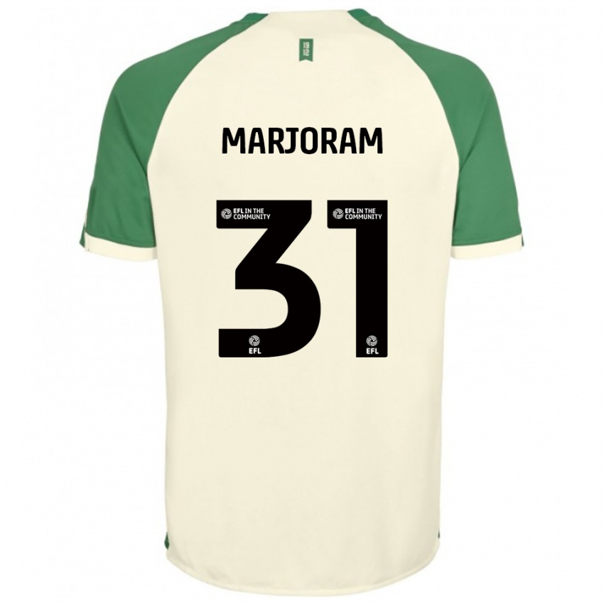 גברים Sophie Marjoram #31 לבן שמנת ירוק הרחק ג'רזי 2025/26 חולצה קצרה