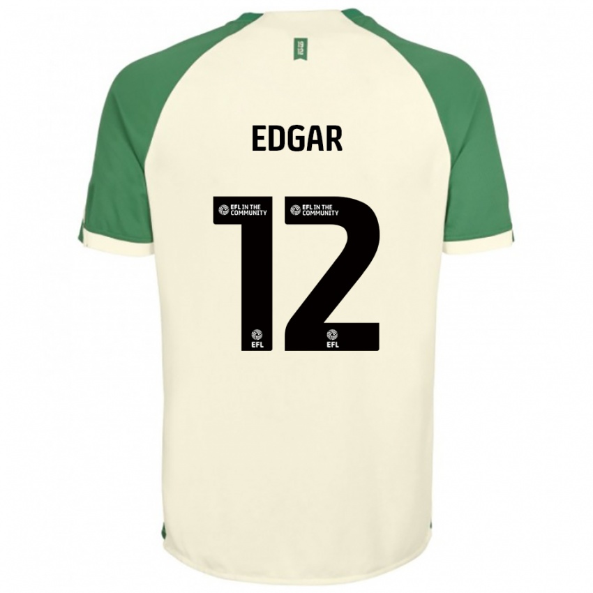 גברים Sammy Edgar #12 לבן שמנת ירוק הרחק ג'רזי 2025/26 חולצה קצרה