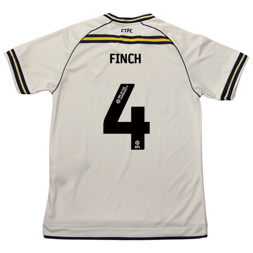 גברים Holly Finch #4 לבן כחול נייבי הרחק ג'רזי 2025/26 חולצה קצרה