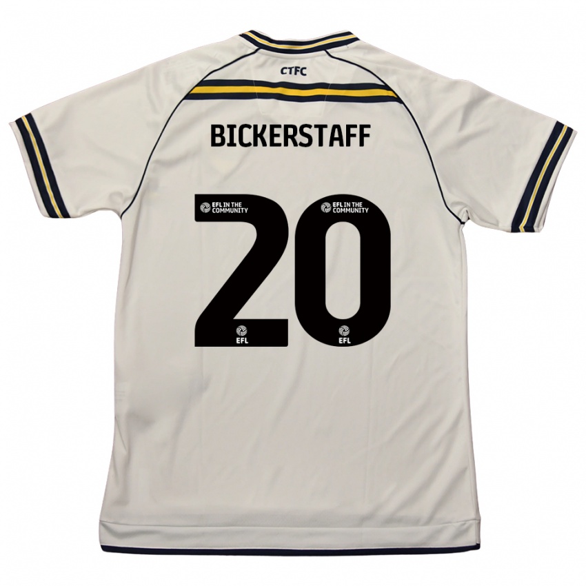 גברים ג'ייק ביקרסטאף #20 לבן כחול נייבי הרחק ג'רזי 2025/26 חולצה קצרה