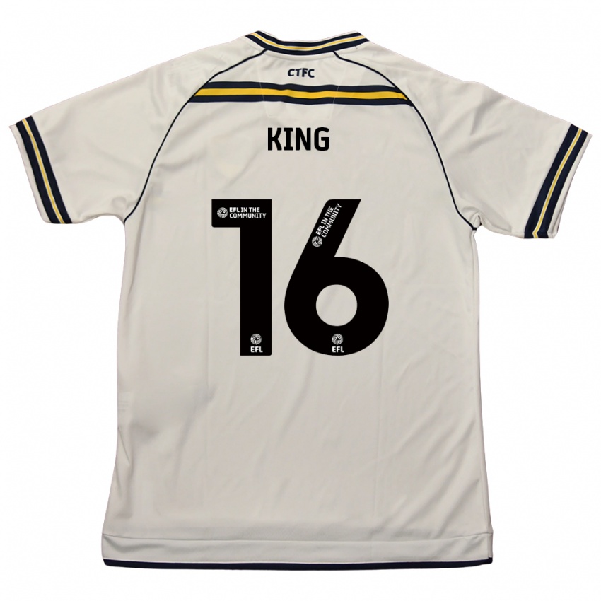 גברים Fred King #16 לבן כחול נייבי הרחק ג'רזי 2025/26 חולצה קצרה