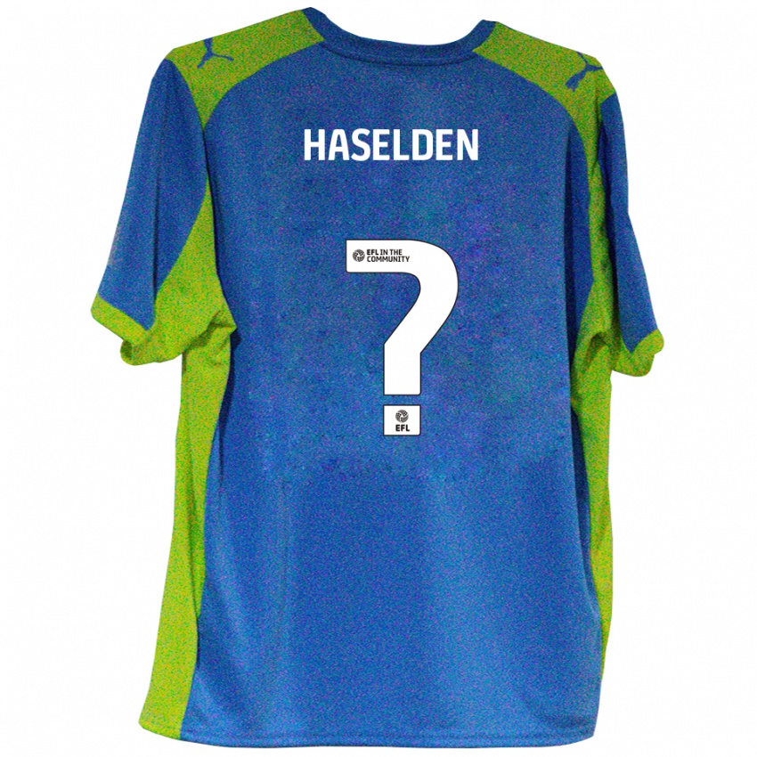 גברים Fin Haselden #0 תכלת צהוב הרחק ג'רזי 2025/26 חולצה קצרה