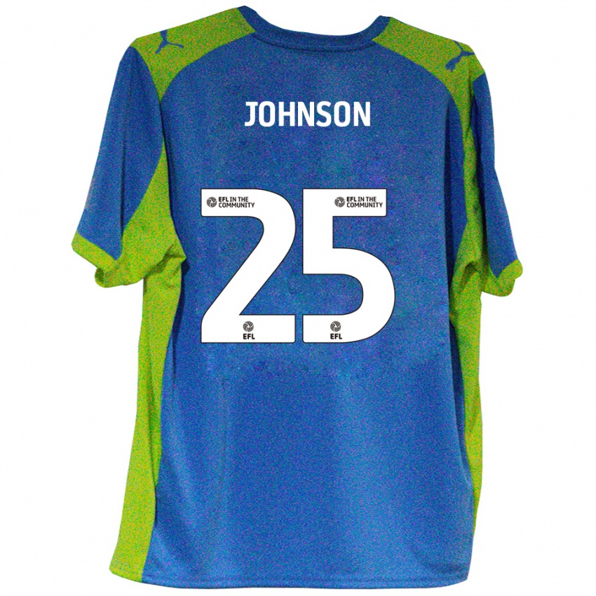 גברים Will Johnson #25 תכלת צהוב הרחק ג'רזי 2025/26 חולצה קצרה