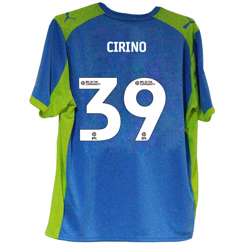 גברים Raffaele Cirino #39 תכלת צהוב הרחק ג'רזי 2025/26 חולצה קצרה