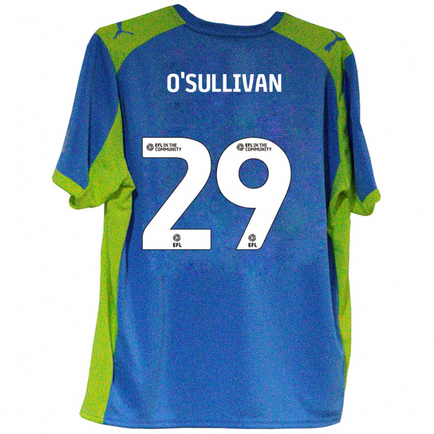 גברים Zak O'sullivan #29 תכלת צהוב הרחק ג'רזי 2025/26 חולצה קצרה