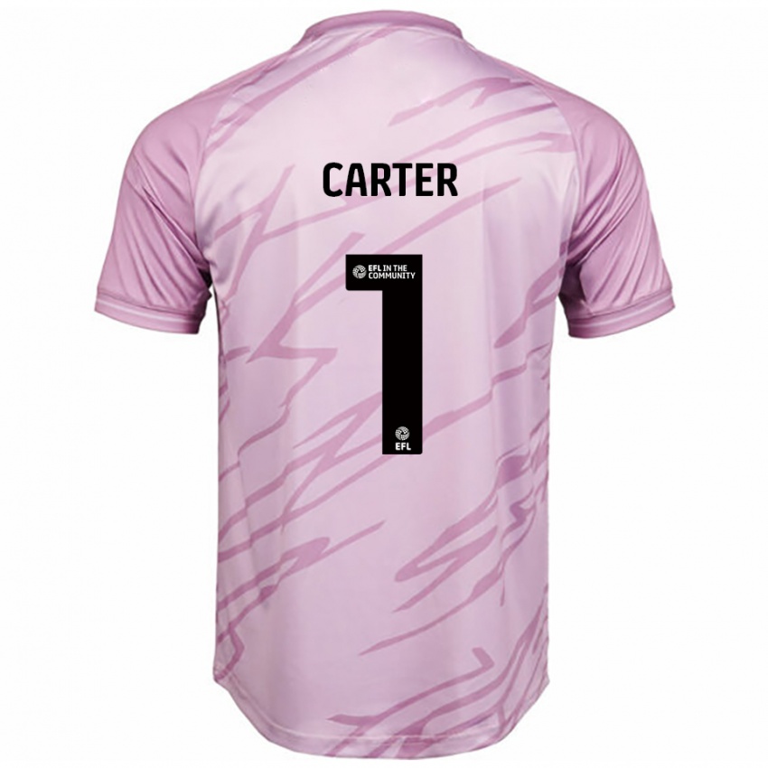 גברים Phoebe Carter #1 ורוד שחור הרחק ג'רזי 2025/26 חולצה קצרה