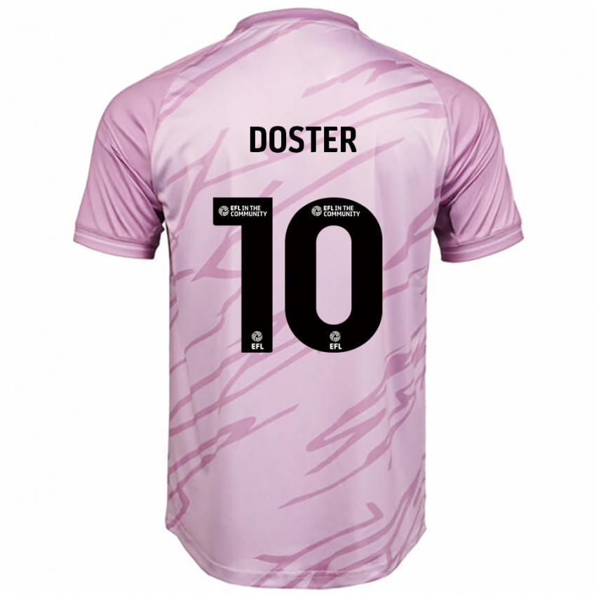 גברים Katie Doster #10 ורוד שחור הרחק ג'רזי 2025/26 חולצה קצרה