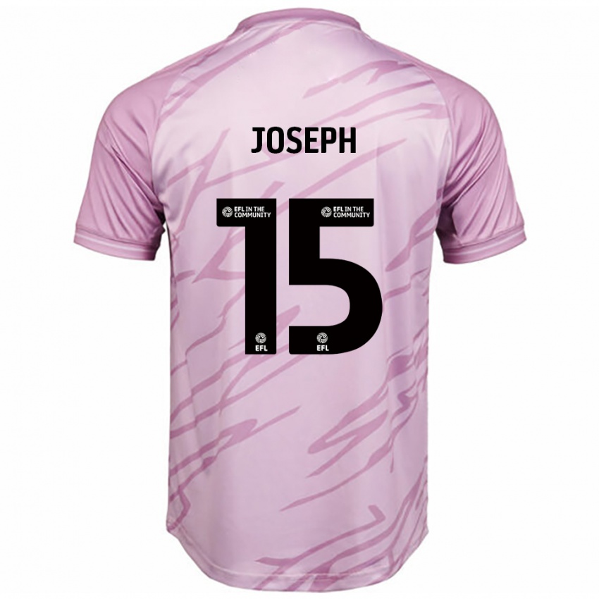 גברים Megan Joseph #15 ורוד שחור הרחק ג'רזי 2025/26 חולצה קצרה